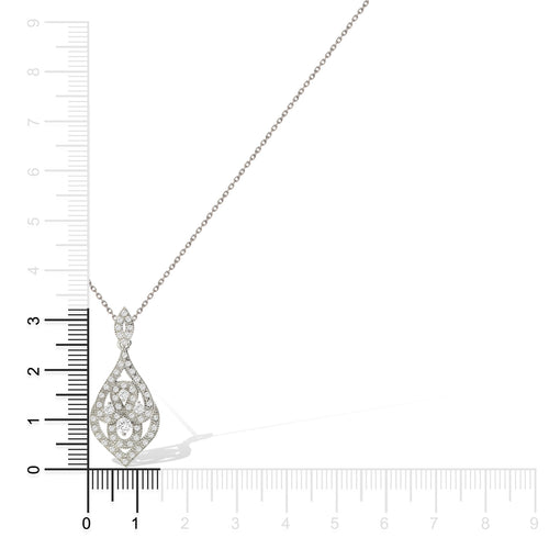 Gemvine Sterling Silver Vintage Style Necklace Pendant
