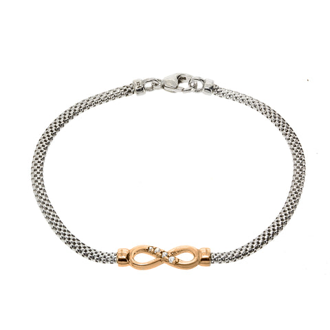 Gemvine Sterling Silver Leaf Pendant Necklace in Rose + 18 Inch Adjustable Chain
