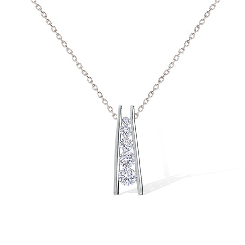 Gemvine Sterling Silver Elegant Necklace Pendant + 18 Inch Adjustable Chain